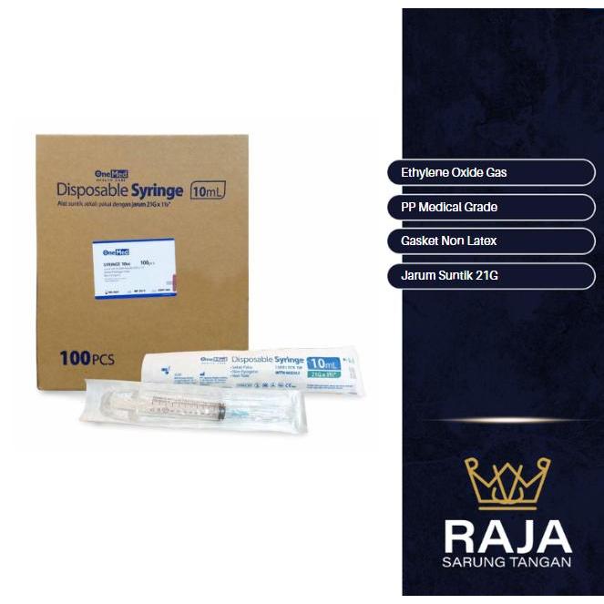 ONEMED – Syringe 10cc / Spuit 10ml BOX