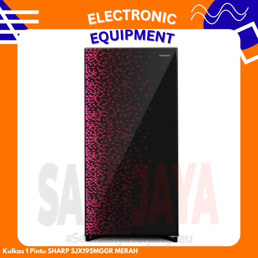 Kulkas 1 Pintu SHARP SJX195MGGR MERAH