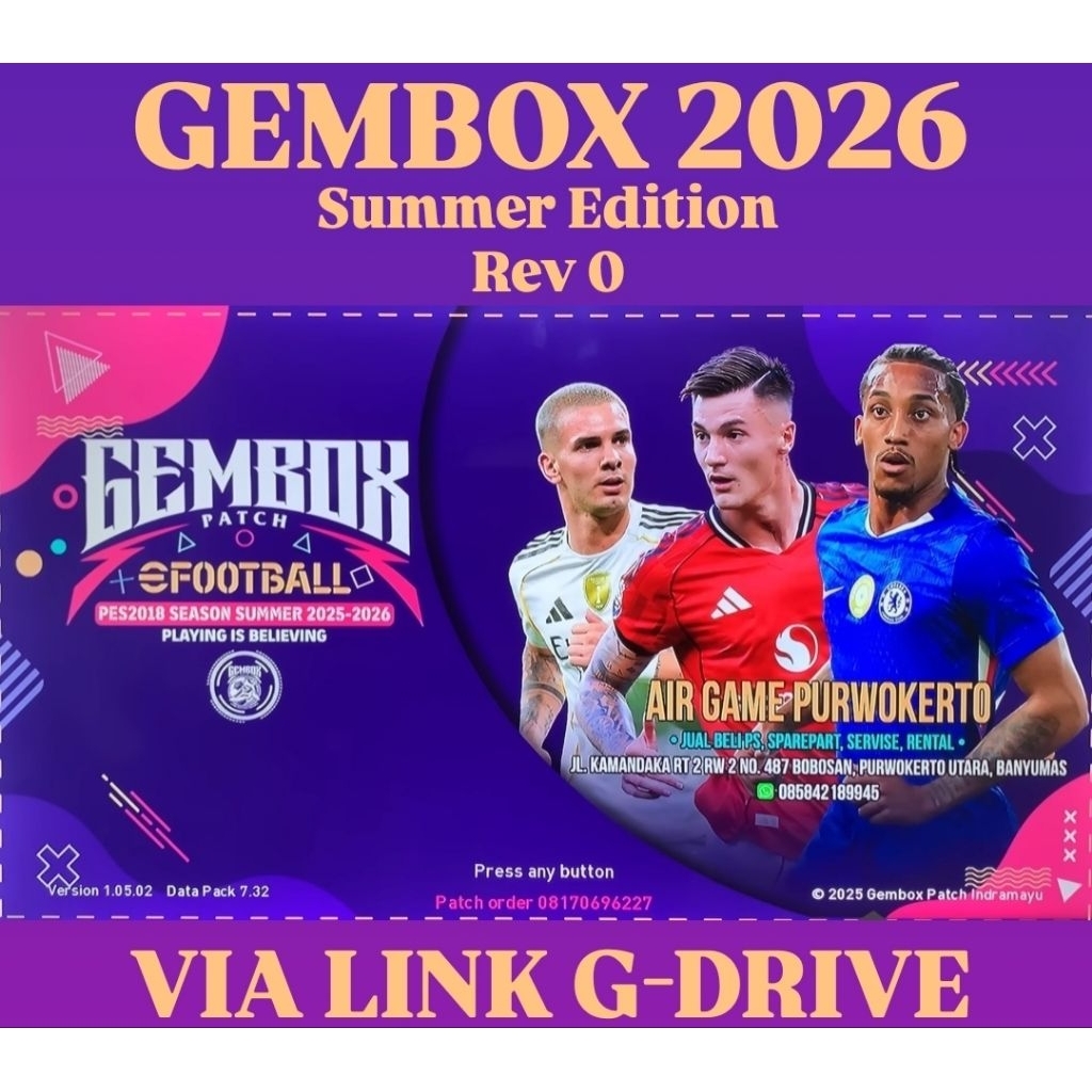 [Via G-Drive] PES GEMBOX 2026 Summer Edition Terbaru Final Update Transfer
