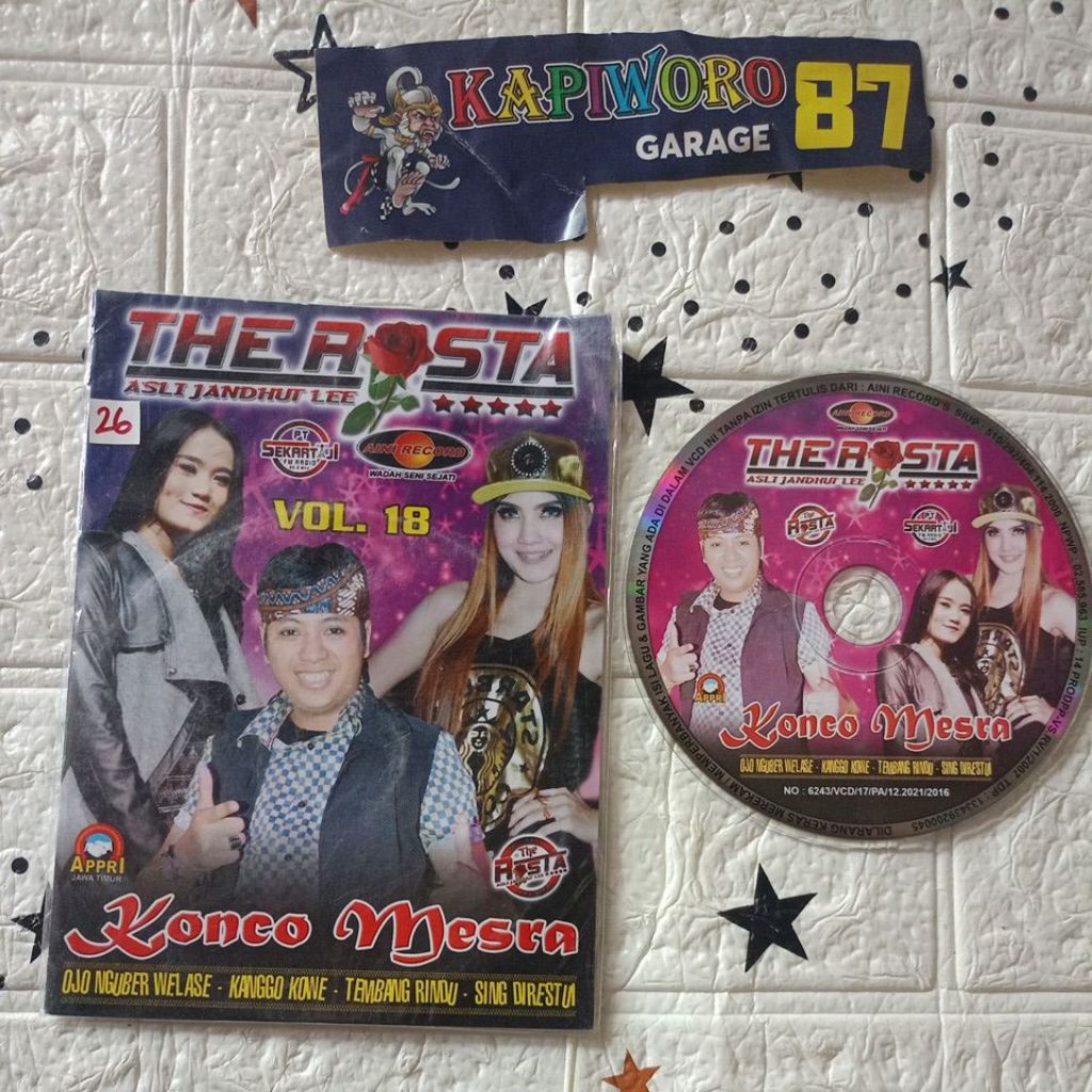 VCD,, THE ROSTA,,KONCO MESRA VOL.18