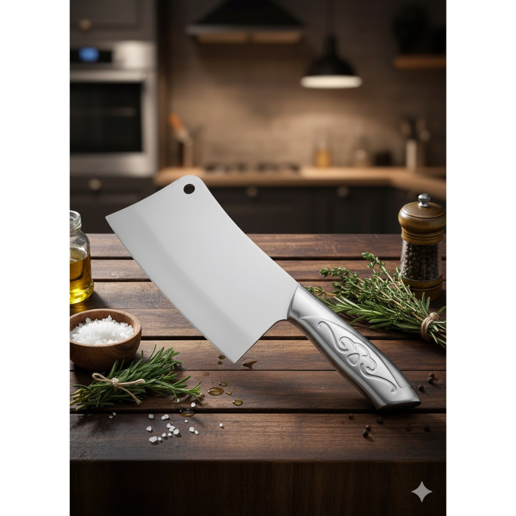 Pisau Daging Stainless Tebal Premium