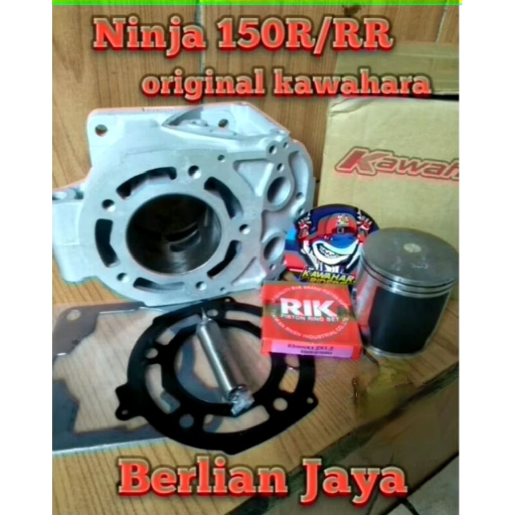 blok seher/cylider blok bore up Kawahara uk 59mm/63mm/68mm buat motor ninja 150R/RR/ninja 2tak