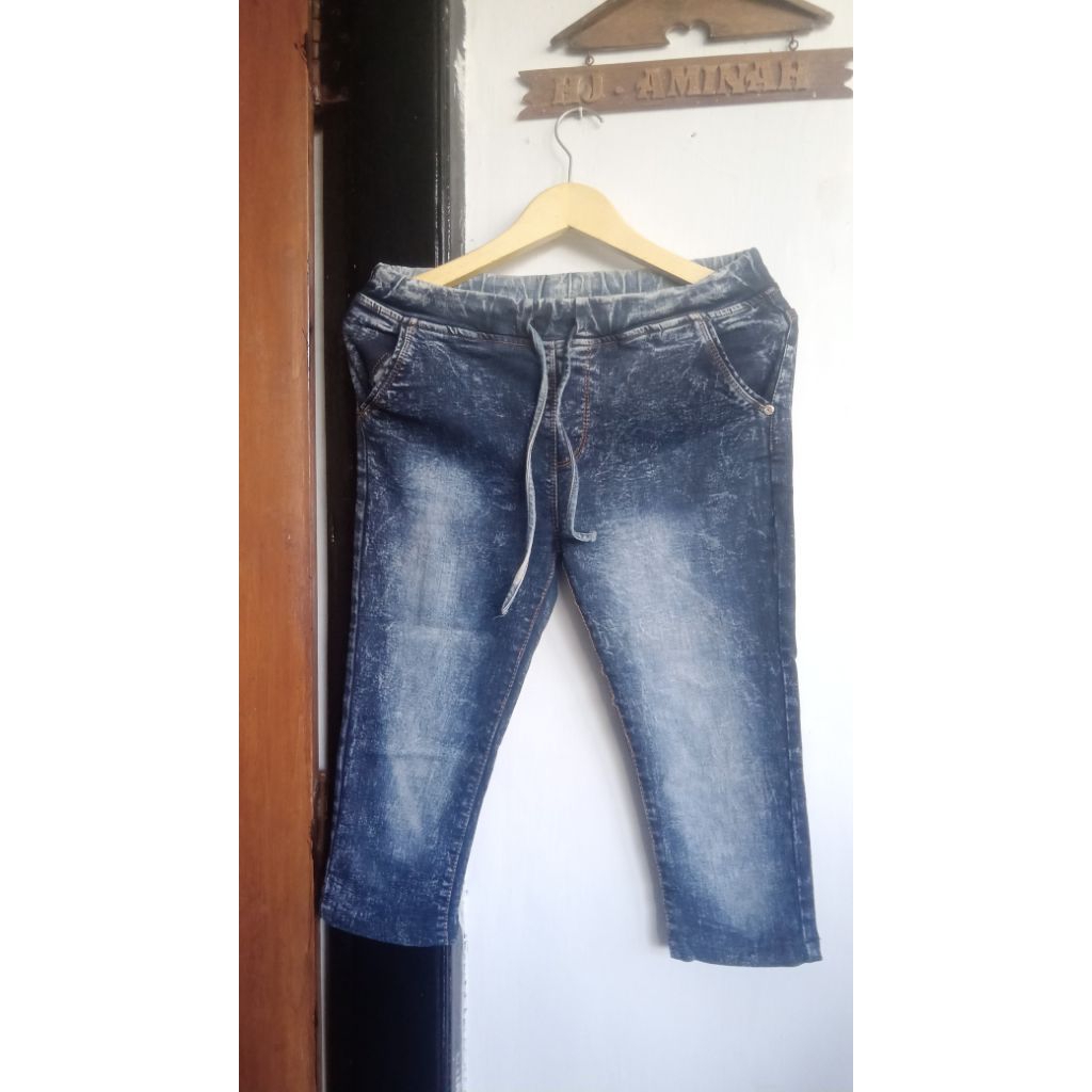 Celana Jeans Cewek PL Size 28 Model 3/4 Preloved Murah