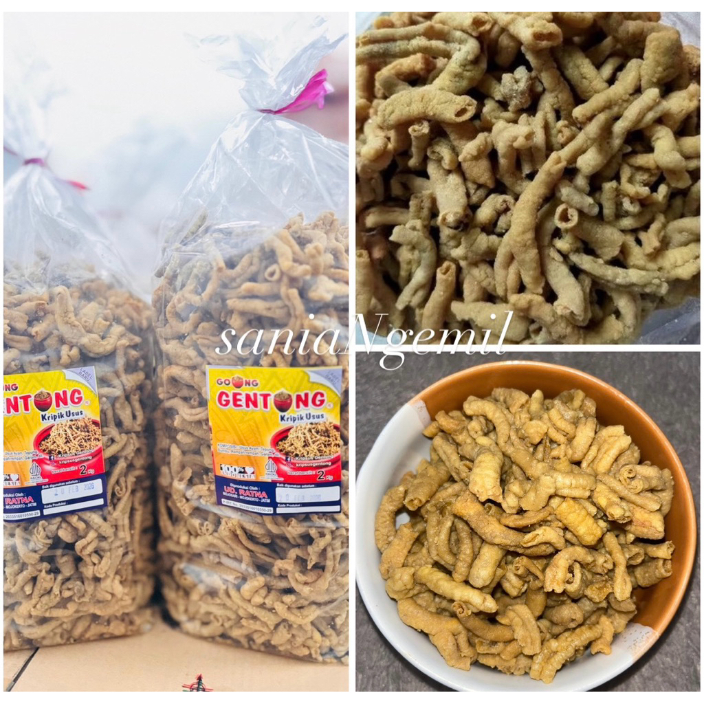 kripik usus gentong 2kg / kripsus / kripik usus
