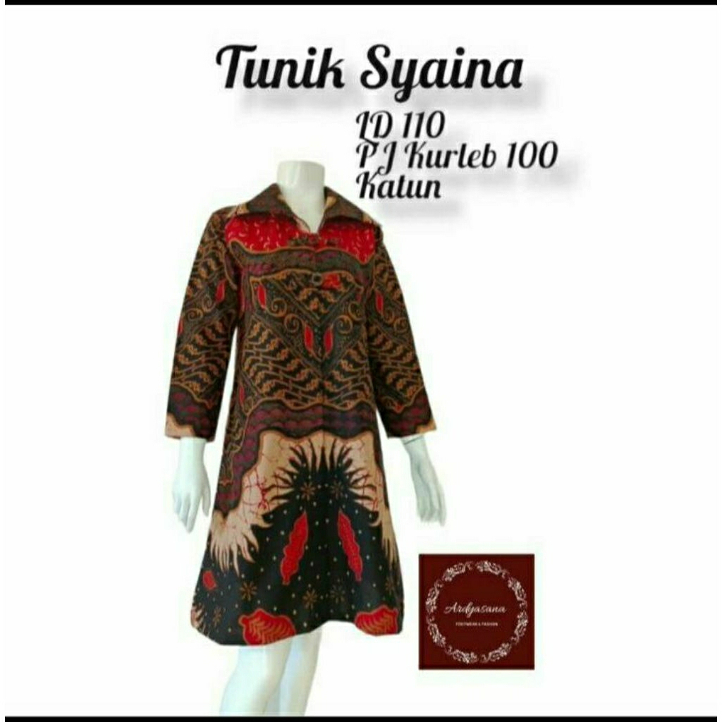 Tunik Syaina Batik Solo Tunik Batik Wanita