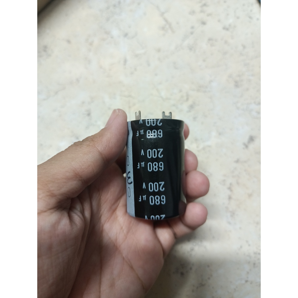 Elco Kapasitor 200V-680UF Nichicon