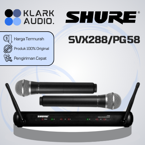 Shure SVX288/PG58 / SVX288PG58 Microphone Transmitters ORIGINAL