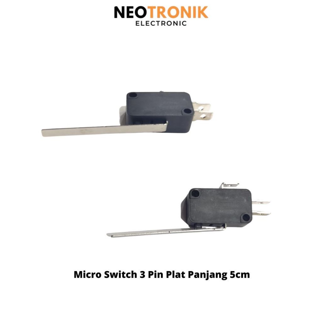 Micro Switch 3 Pin Plat Panjang 5cm