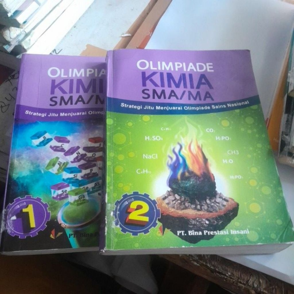 BUKU OLIMPIADE KIMIA SMA/MA STRATEGI JITU MENJUARAI OLIMPIADE SAINS NASIONAL) JILID 1&2 JUAL SET bek