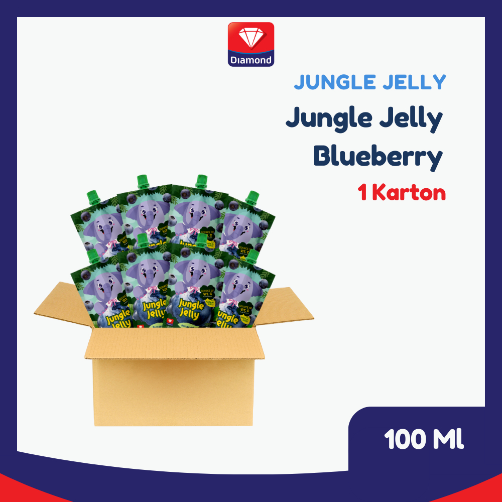 Jungle Juice Jelly Blueberry 100 ML 1 Karton