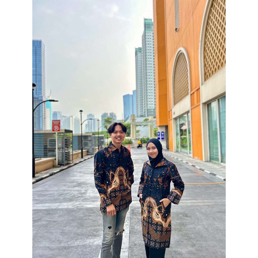 URSULA BATIK - BATIK COUPLE KEKINIAN (CAP SOLO)Bahan Doby Berkualitas