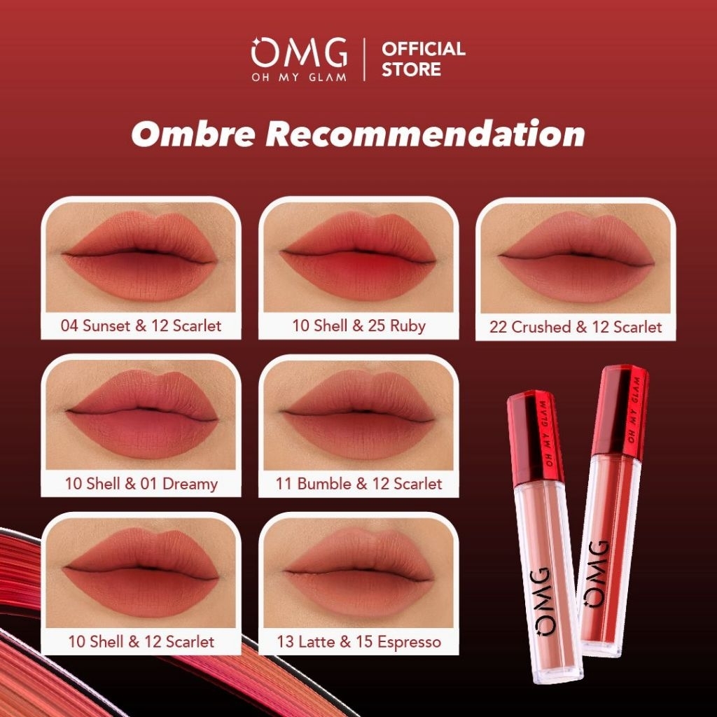 PAKET OMBRE LIPS OMG  | Lipcream OMG Ombre Coffee Edition| Ombre Lipcream OMG | | Ombre Lips OH MY G