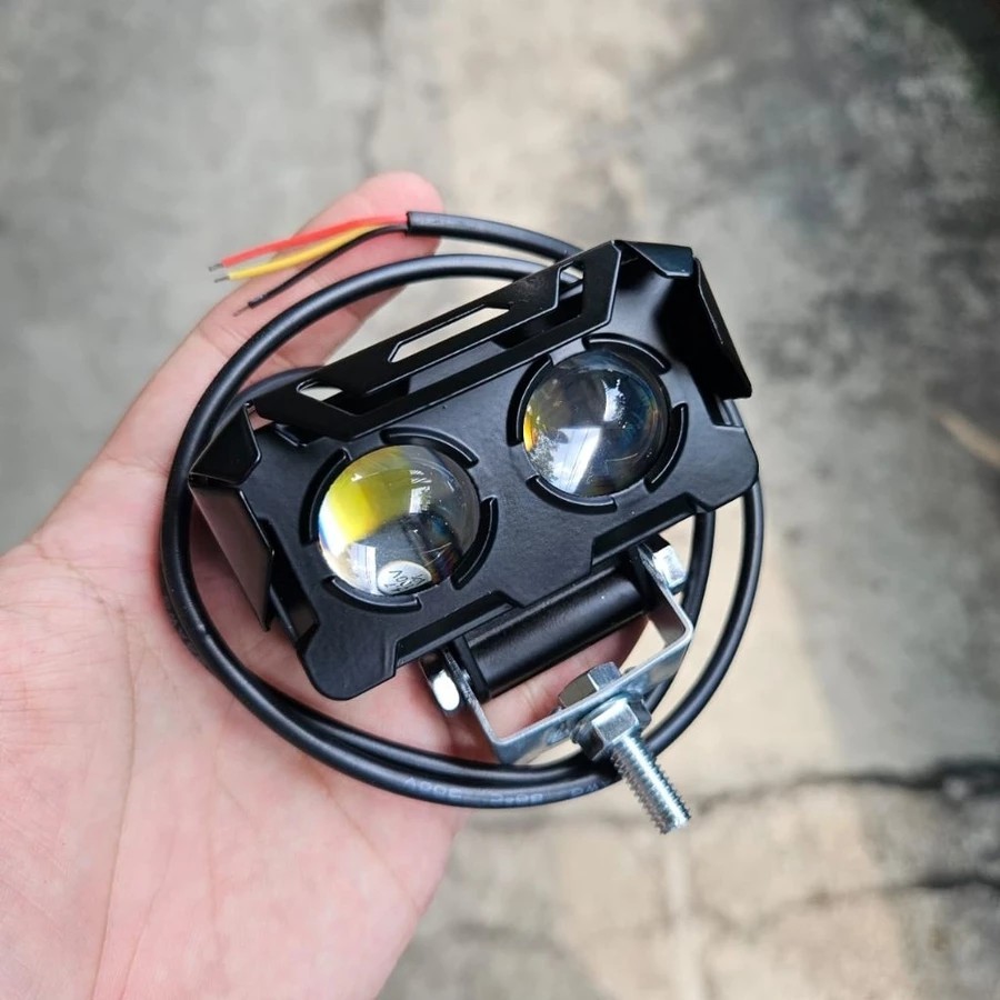 Lampu Sorot LED SQL 2 Mata – Tembak Terang Fokus Motor & Mobil Universal