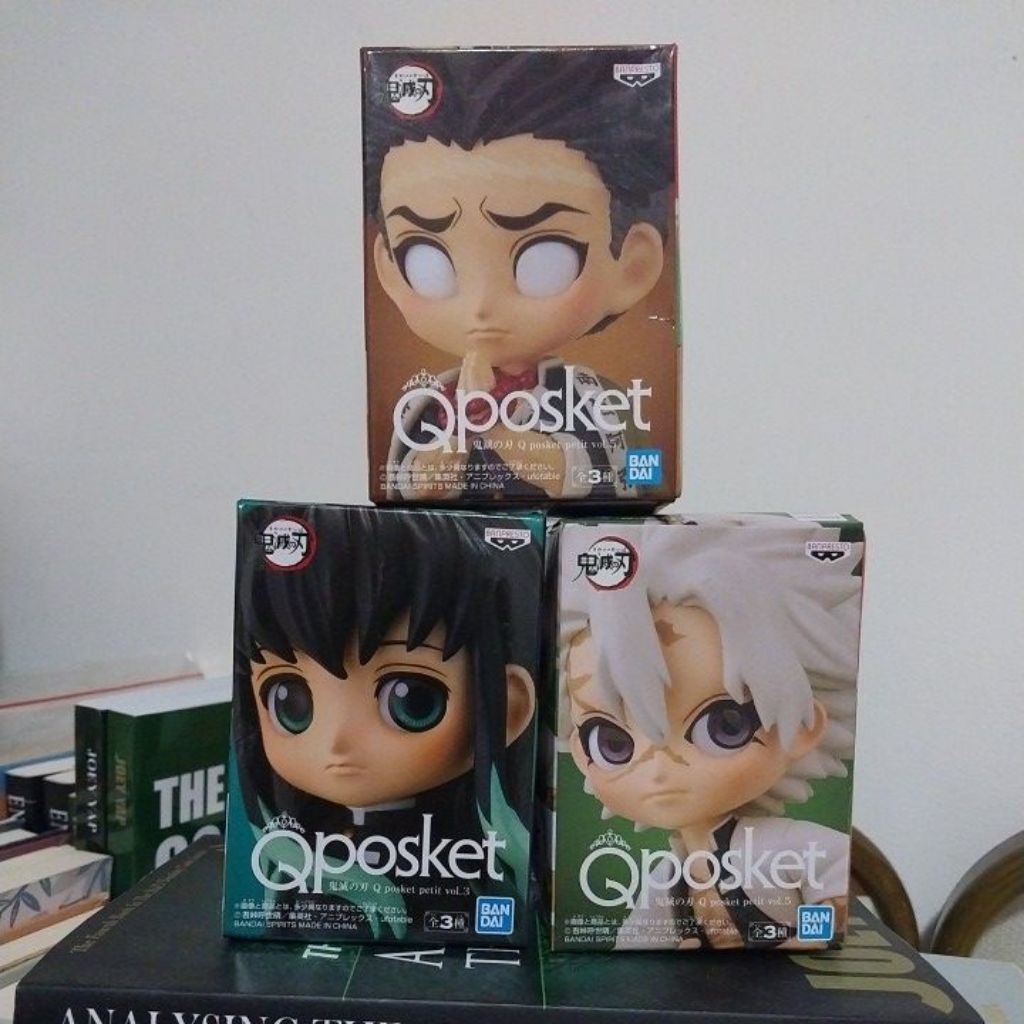 (UPDATED) Qposket Petit Muichiro Tokito, Sanemi, Gyomei Demon Slayer / Kimetsu No Yaiba