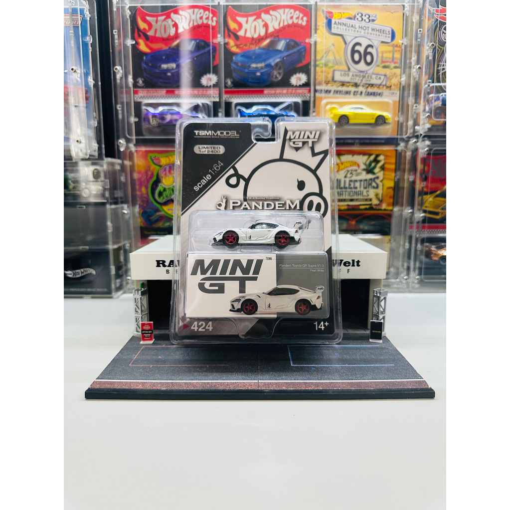 Mini GT No 424 Pandem Toyota GR Supra V1.0 Pearl White Mijo Exclusive