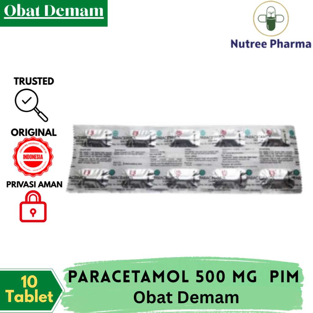 Paracetamol 500 mg PIM isi 10 Tablet