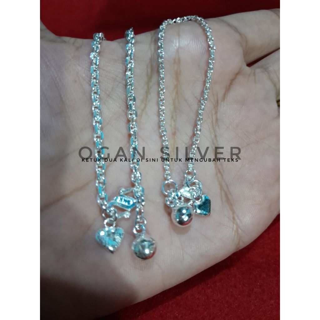 Gelang Tangan Perak Asli Series 2 Gelang Tangan Perak Medan Polos