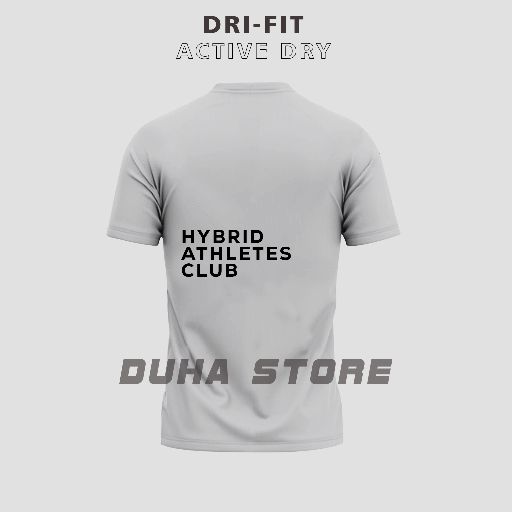 Jersey Hybrid Athletes Club Duha Sportwear Lengan Pendek Sport Olahraga Lari Pria Wanita
