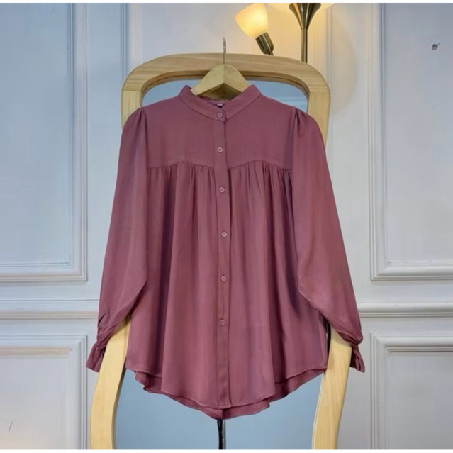 ALYSSA BLOUSE KEMEJA WANITA KEMEJA RAYON TWILL PREMIUM