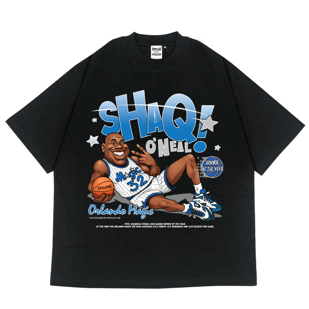 Shaq O'neil Orlando Magic Oversized Vintage T-Shirt – Black