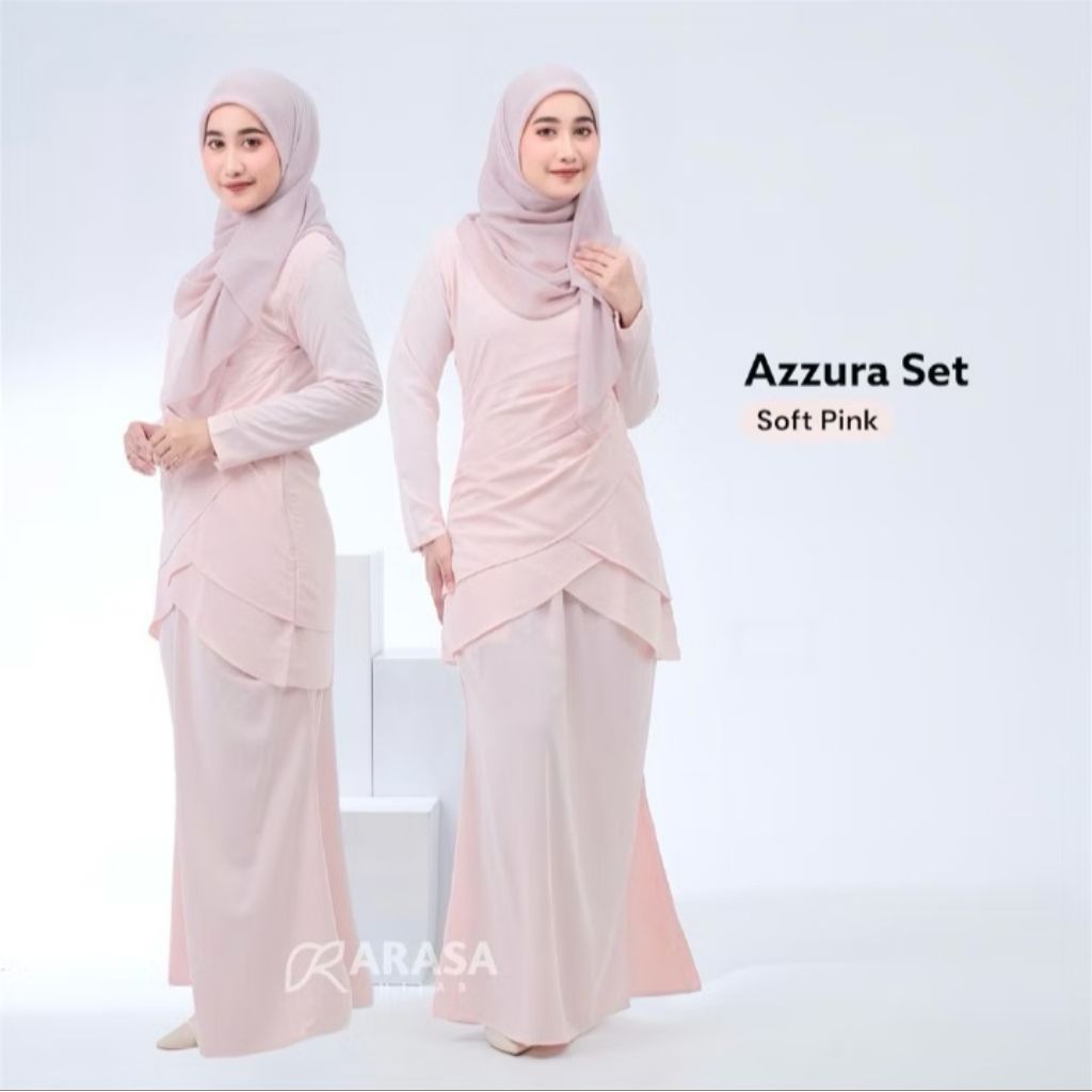 one set melayu | baju kurung melayu | baju bridesmaid | azzura set by Arasa - PRELOVED