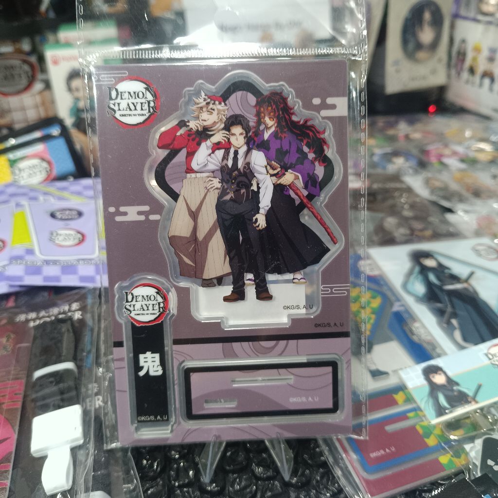 Standee Muzan Doma Kokushibo Adinata Demon Slayer KNY Kimetsu No Yaiba Acrylics Pajangan Kunci Akril