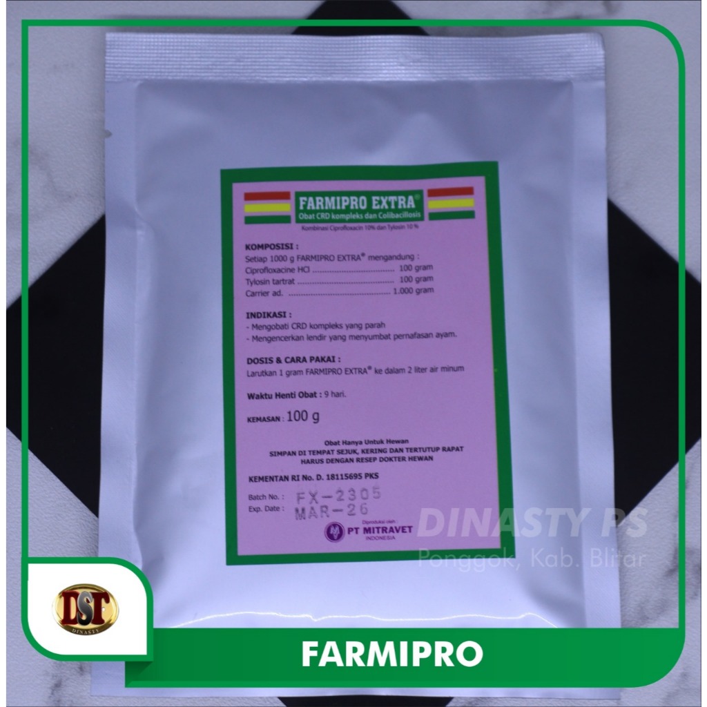 Farmipro 100GR OBAT Snot pilek crd untuk ayam bebek puyuh
