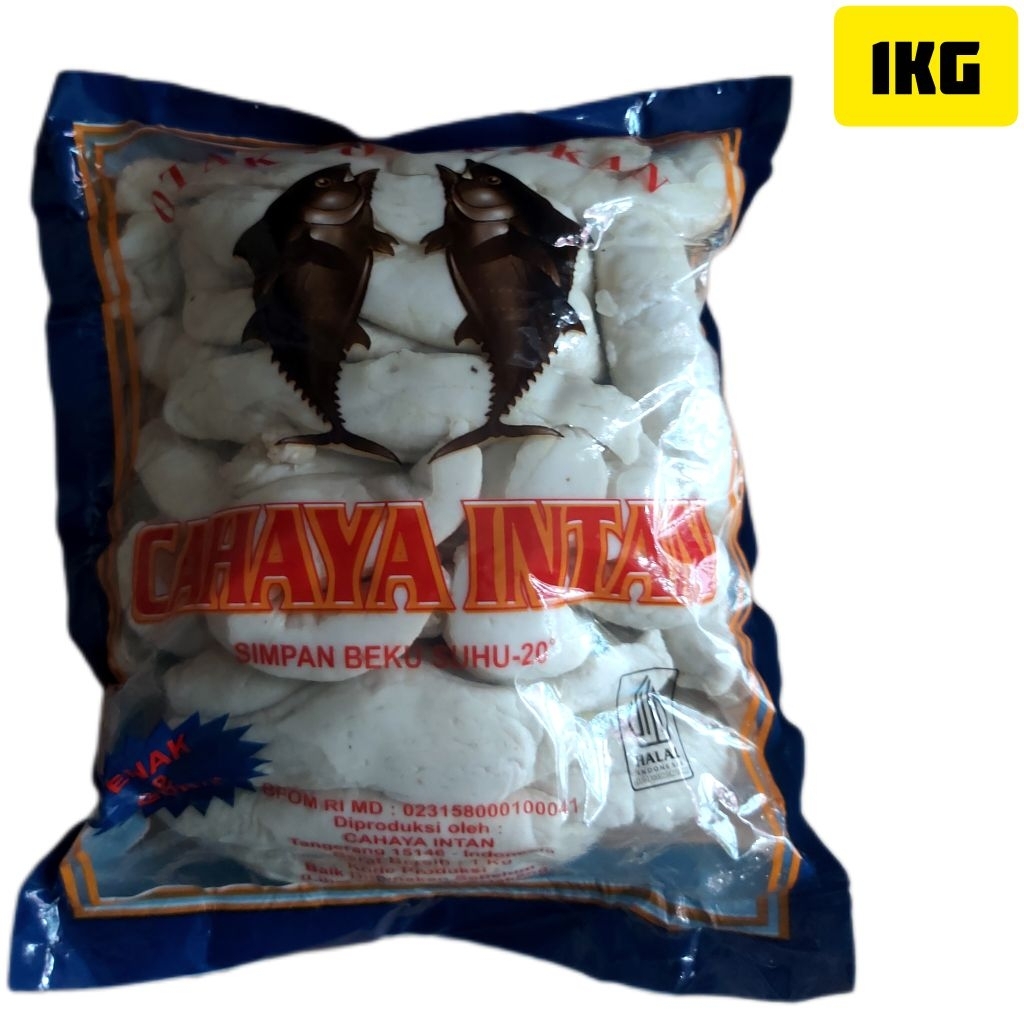 Otak Otak Ikan Mentah 1kg Jumbo Cahaya Intah Frozen Olahan