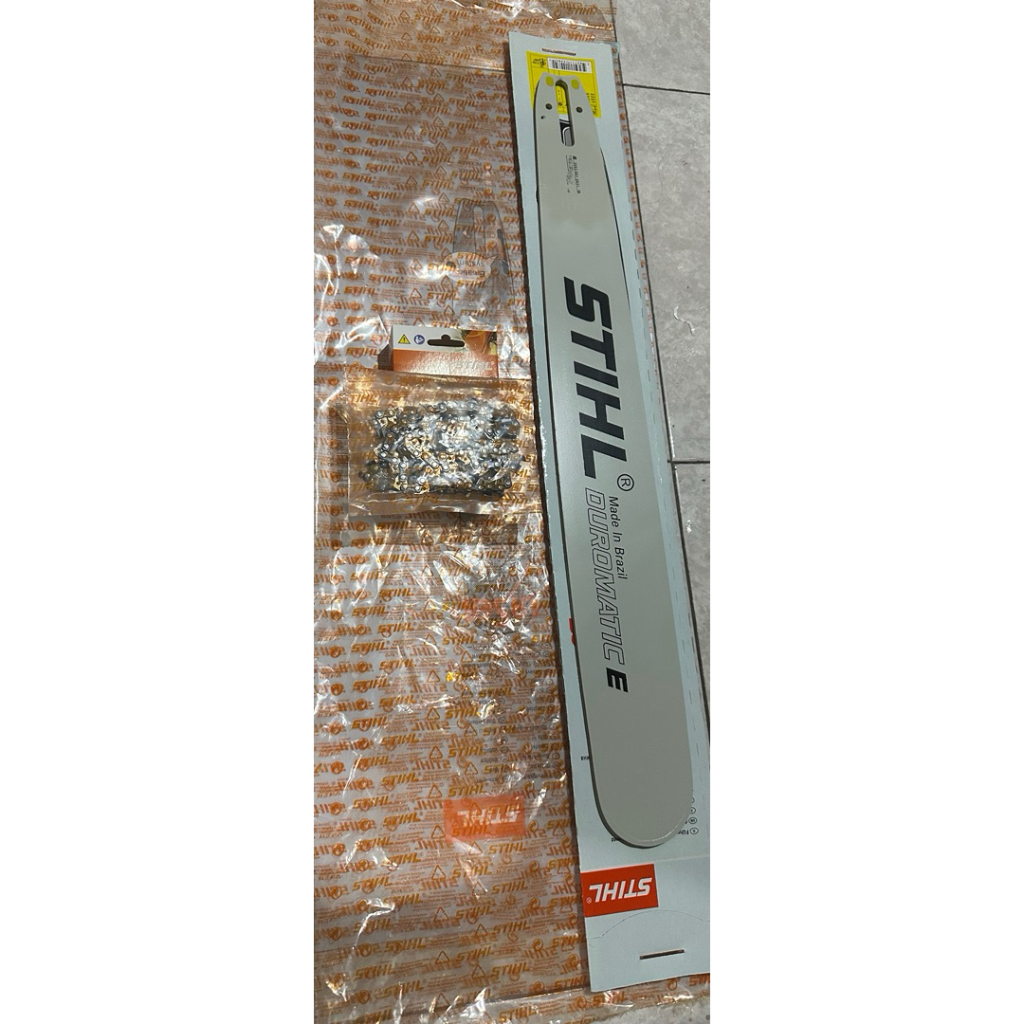 1 set Bar Chainsaw Stihl 25 inch dan Rantai 25"/52T.Bar Senso Stihl 25 inch dan Rantai 25/52 mata Se