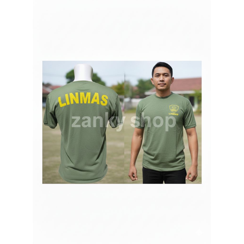 kaos linmas tangan  pendek , kaos hansip. dalaman linmas, daleman hansip