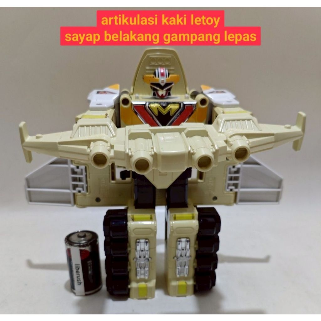 Bandai dx galaxy winger mega denji sentai power rangers in space megazord zord robot action figure