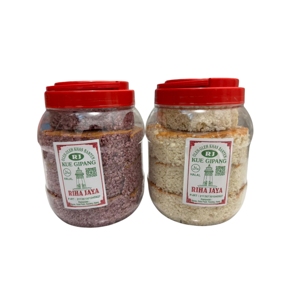 Kue Gipang Toples Khas Serang Banten / oleh oleh Banten Kue Gipang Lapis Kacang