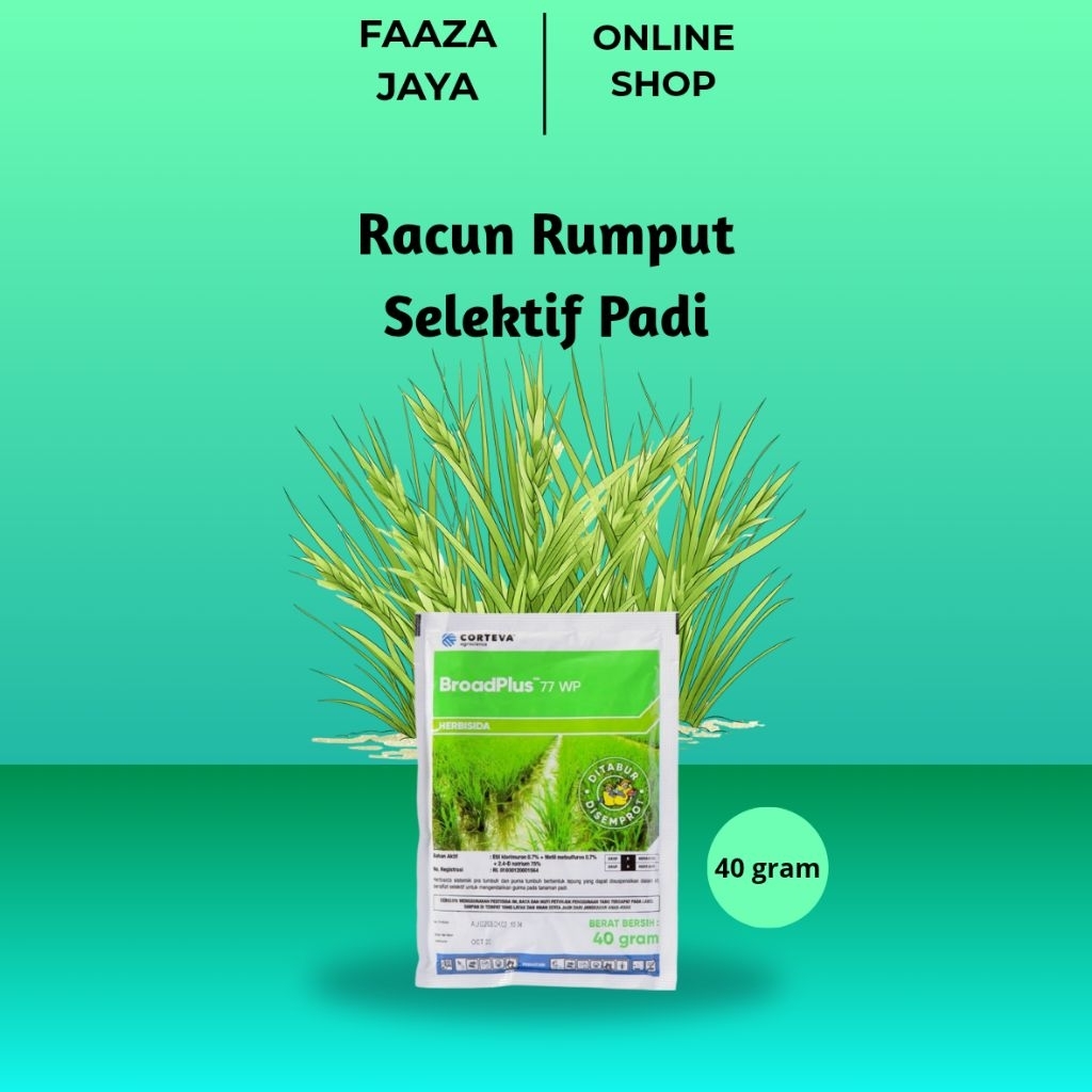 Racun Rumput Selektif Padi Broadplus (40 gram)