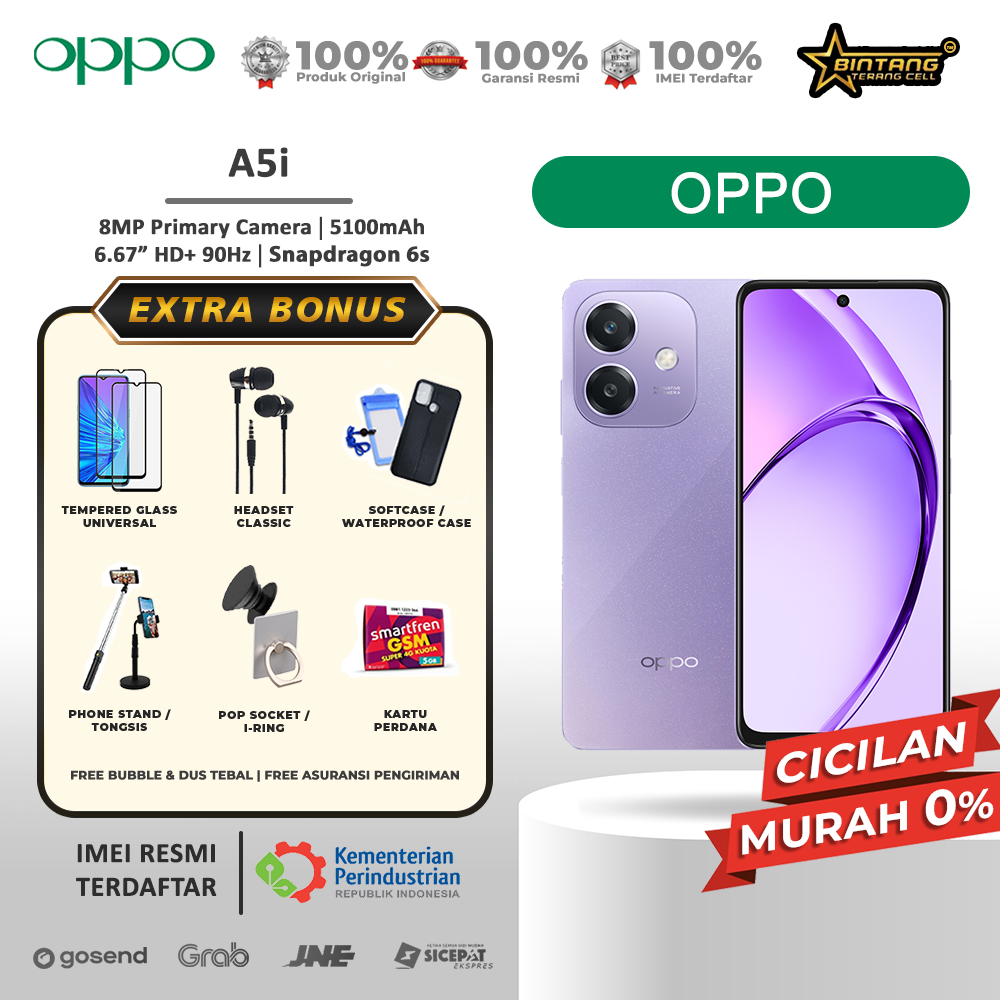 Oppo A5i ram 4/128gb oppo a5i A5i ram 4/64gb Garansi Resmi