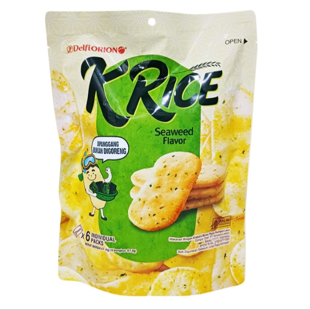 Delfi Orion K-Rice Seaweed Crackers