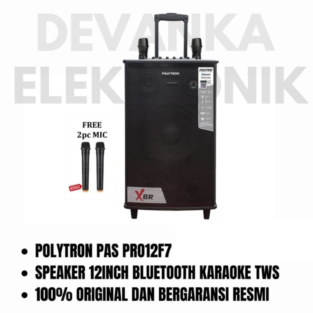 SPEAKER POLYTRON PAS PRO12F7 / PAS PRO12F7 POLYTRON BLUETOOTH / SPEAKER PAS PRO12F7