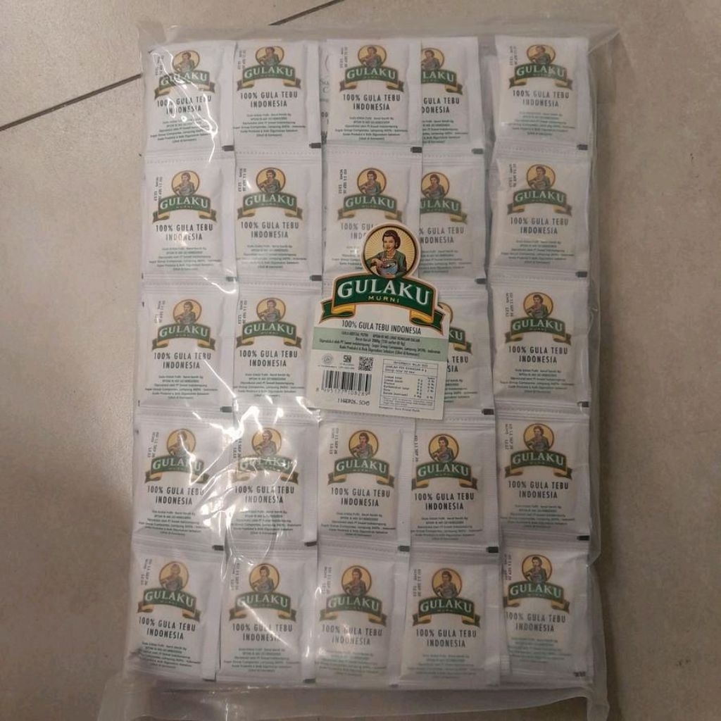 Gulaku Sachet / Stick Gula Putih Pack Isi 250 x 8gr Sugar
