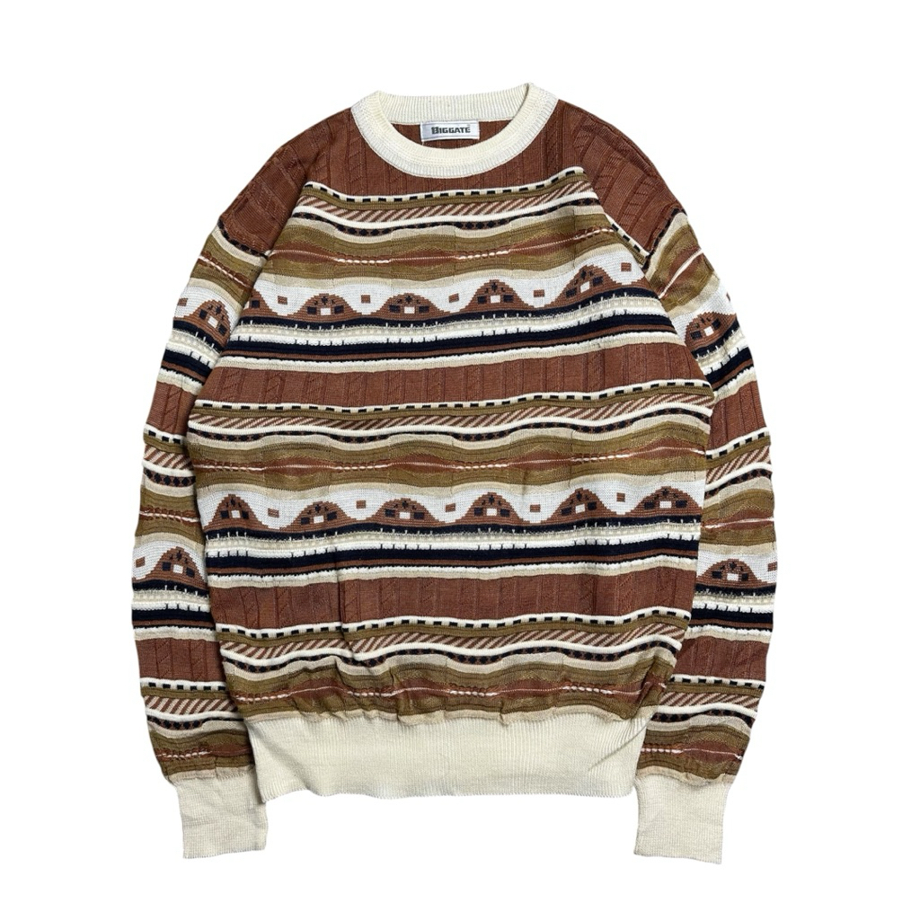 Vintage knitwear 3D biggate coogie style uk L