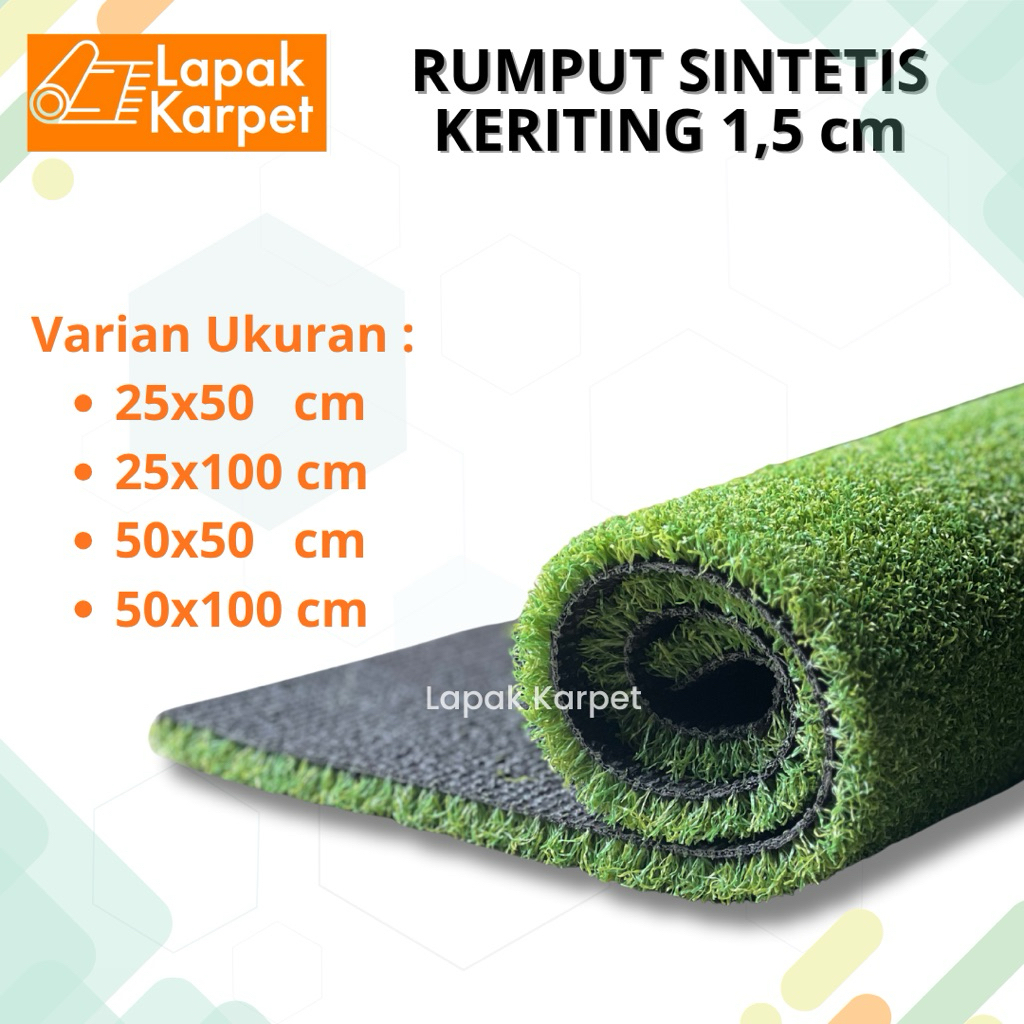 Rumput Sintetis Keriting / Lumut Sintetis / Aquascape Dekorasi / Rumput Sintetis Premium