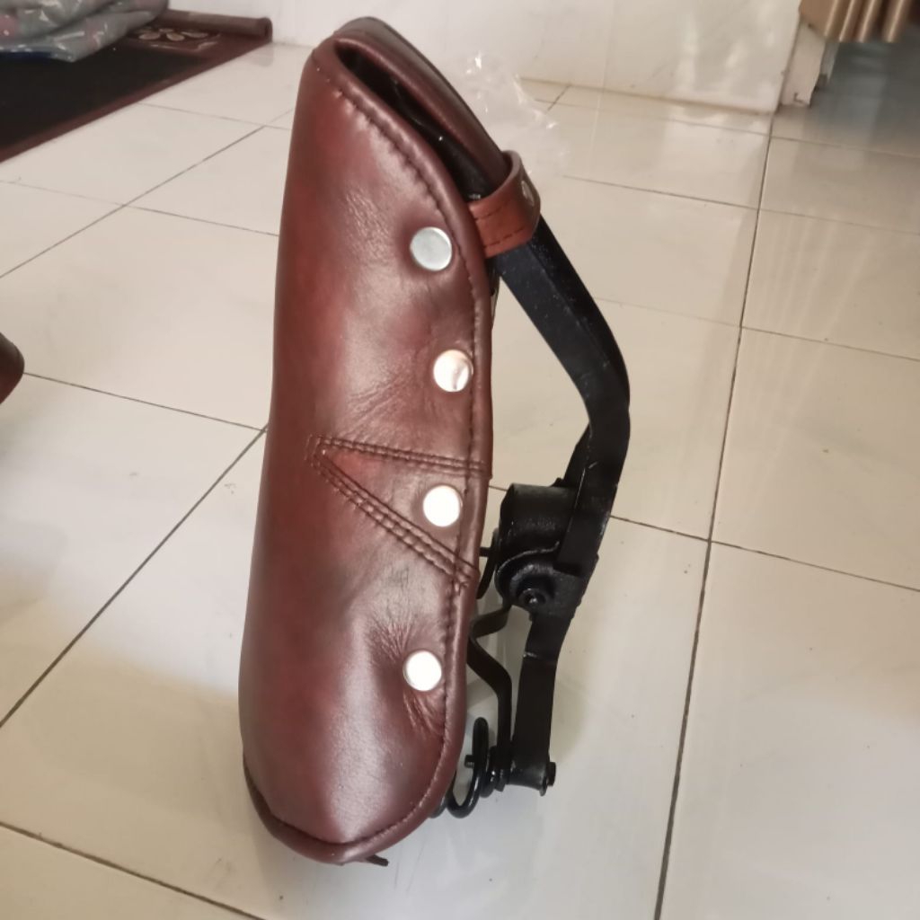 SADEL KMD COKLAT BESAR SEMUA JENIS SEPEDA ONTHEL KULIT ASLI EMPUK