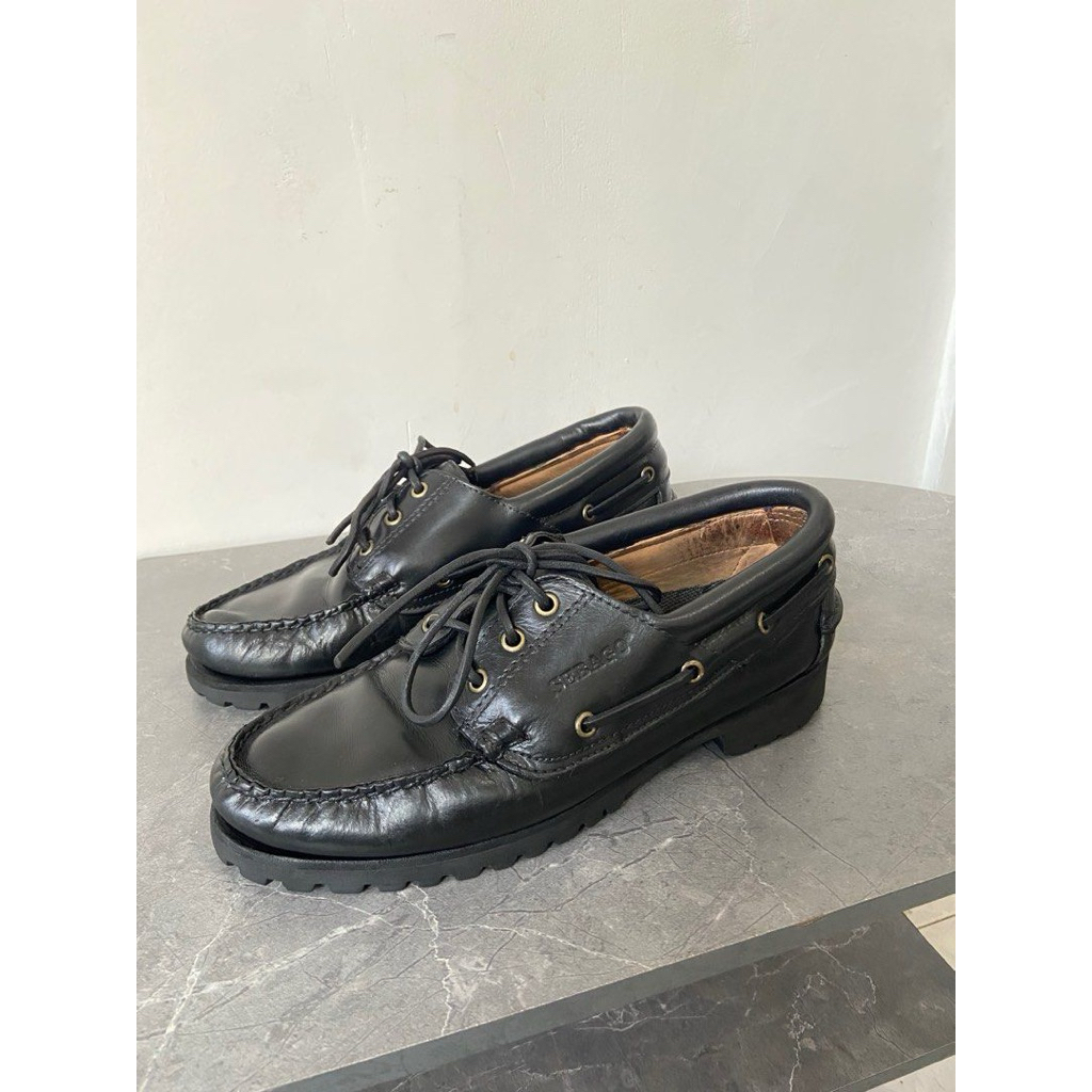 sepatu sebago boat shoes vintage ,not paraboot timberland 3 hole docmart loafers boot