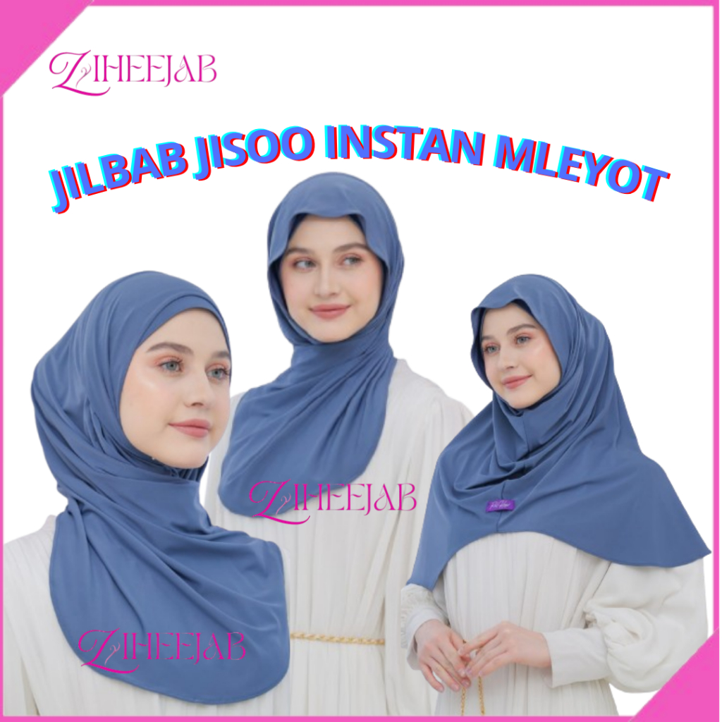 JILBAB JISOO MLEYOT//HIJAB INSTAN MLEYOT