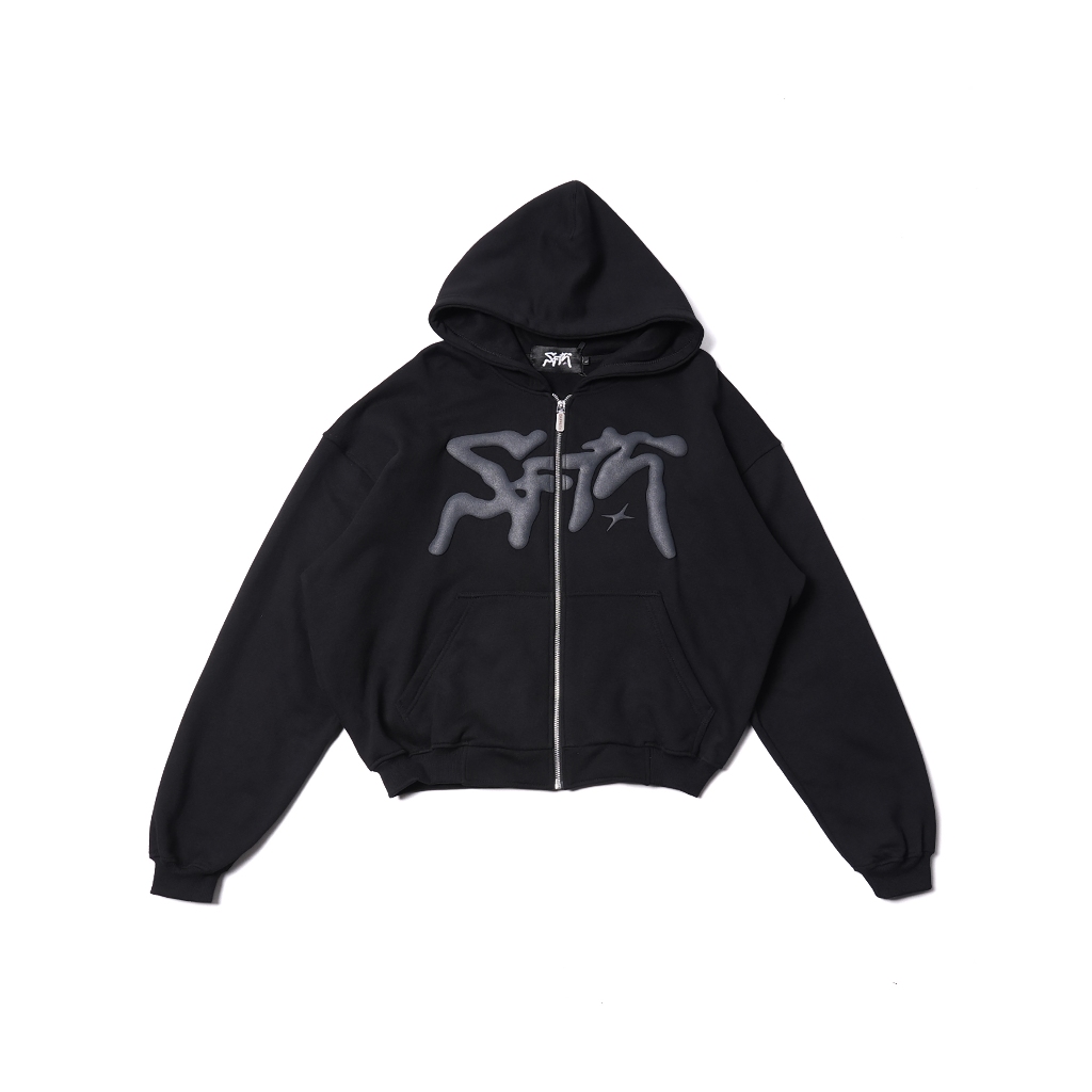 SAFFATH - Black - Hoodie Boxy Zipper - Premium product