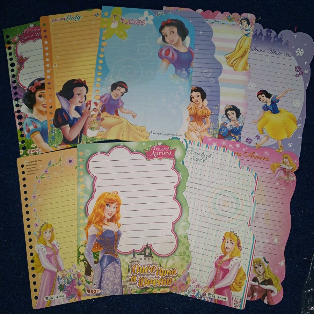 [MINIMAL ORDER 5 LEMBAR - VOLUME 2] AURORA SNOW WHITE PRINCESS KERTAS FILE ISI BINDER NON HARVEST TI