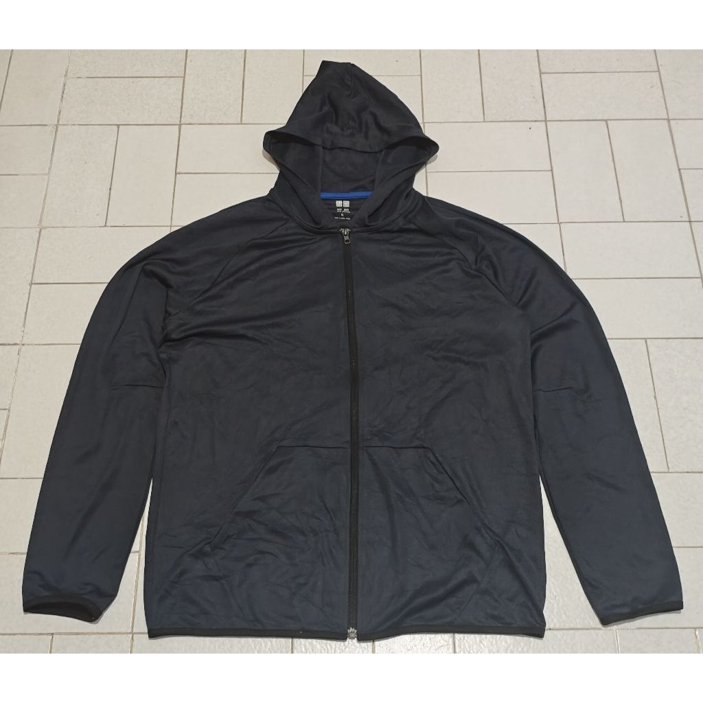 Jaket Sport Running Uniqlo Dry Ex Anti Bacterial Navy
