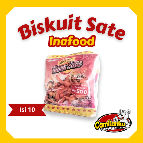 Inafood biskuit rasa sate 11gr