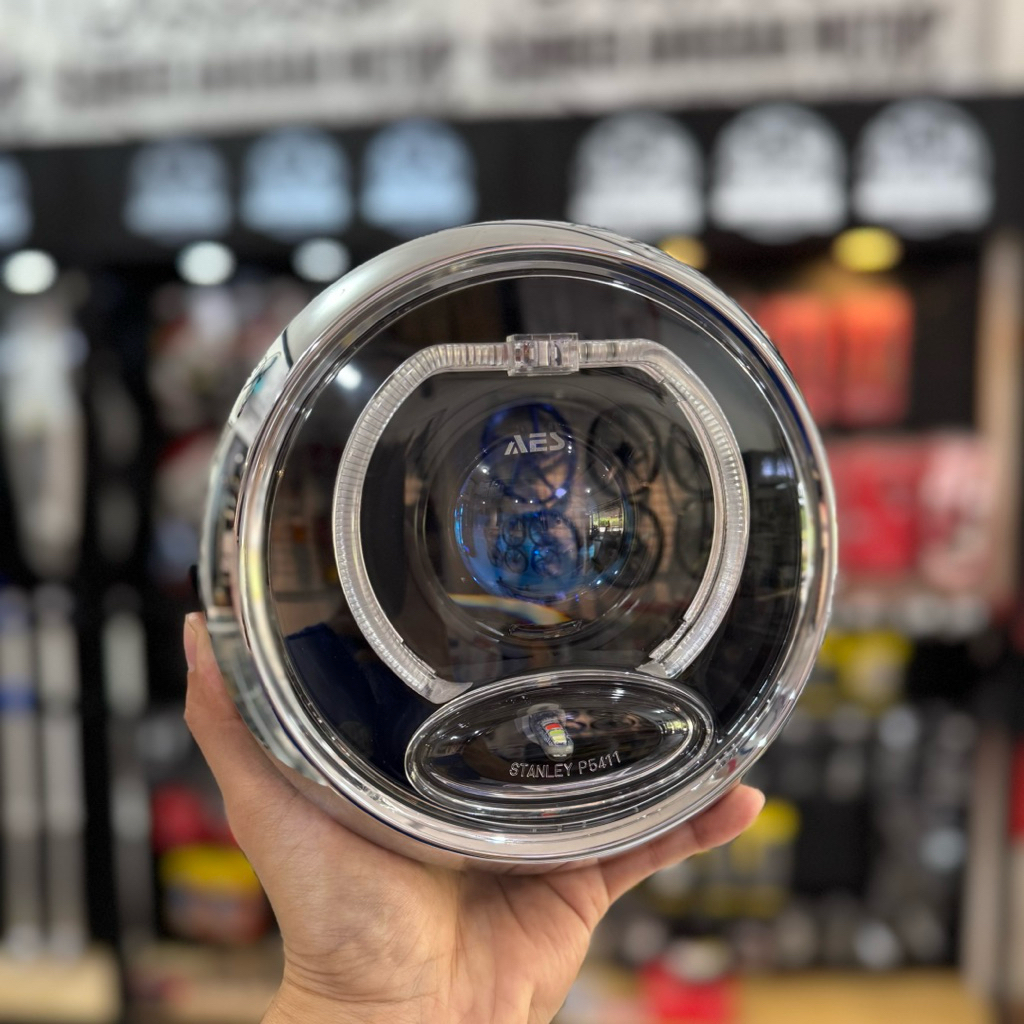 LAMPU BILED RX-KING NEW BULAT / AES 3 INCH SET KABEL RELAY / Reflektor Original / Rxk Predam Rxking 