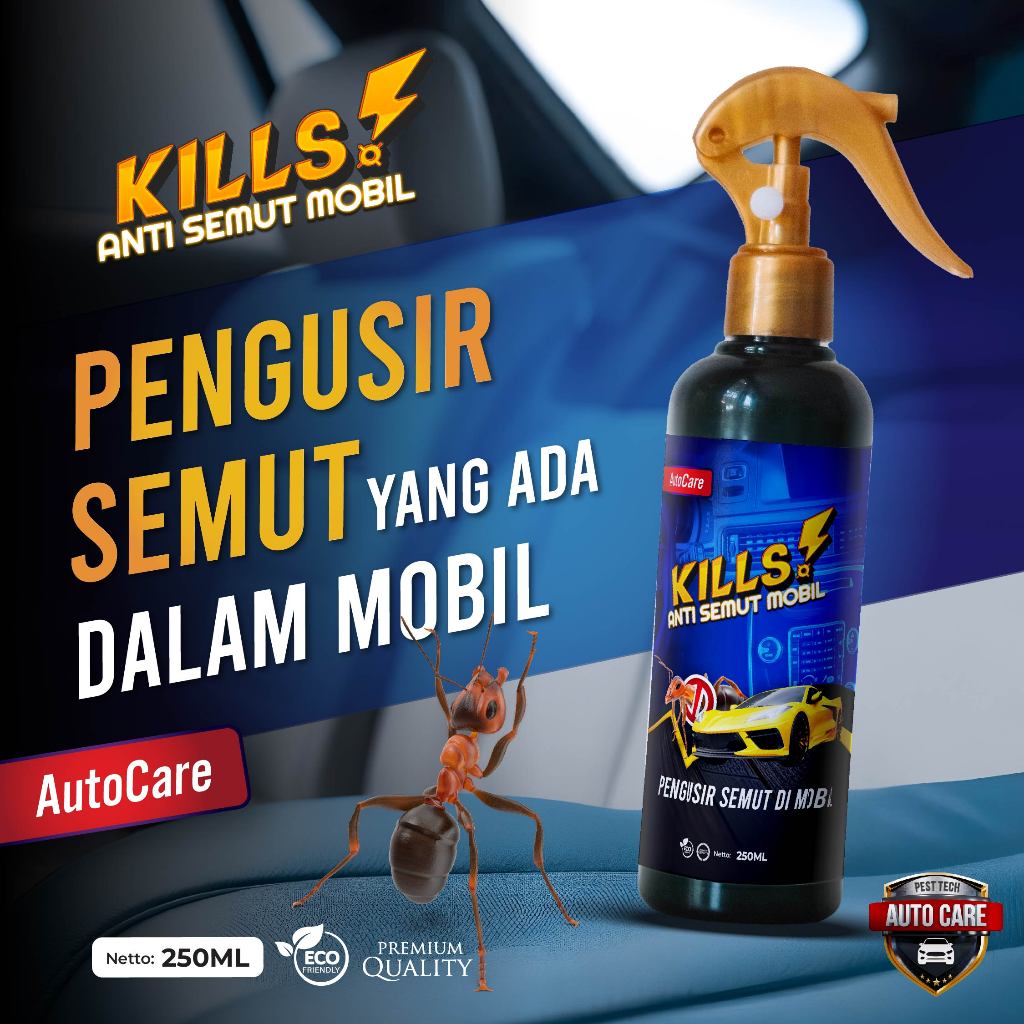 KILLS ANTI SEMUT DI DALAM MOBIL 250 ML | AMPUH USIR SEMUT | ANTI SEMUT AMPUH | GARANSI UANG KEMBALI