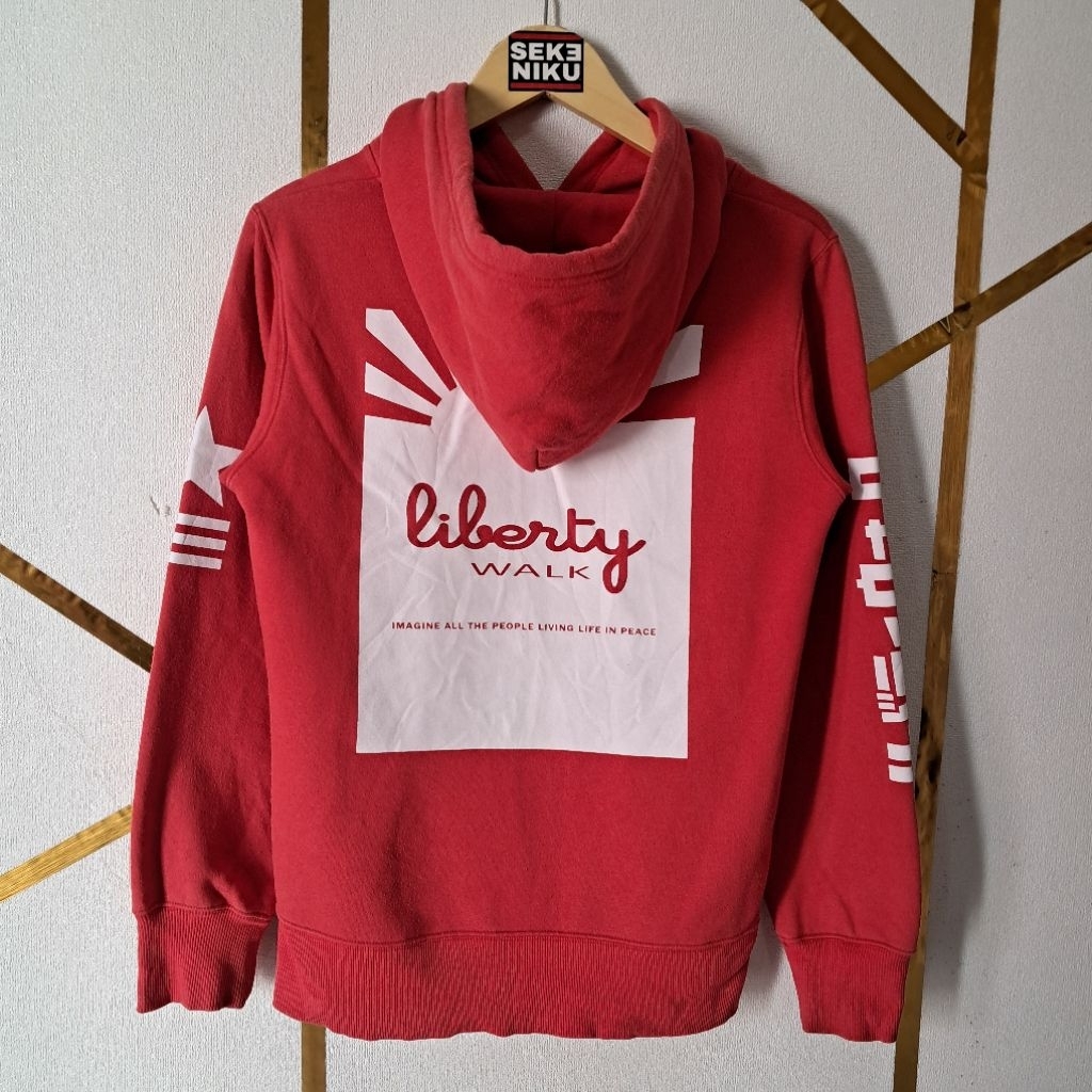 Hoodie LBWK LIBERTY WALK Backit bahan babyteri serat tebal