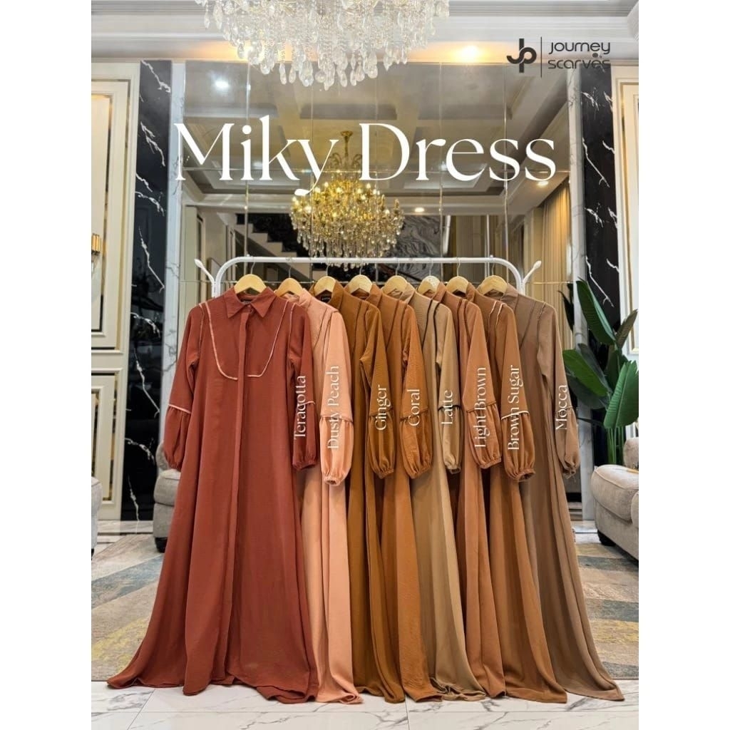 [READY] MIKY DRESS POLOS by JOURNEY / Gamis Polos / Gamis Simple